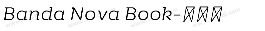 Banda Nova Book字体转换 Banda Nova Book字体转换